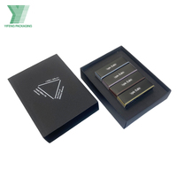 Logo personnalisé vente en gros boîtes d'emballage de luxe en carton à tiroir coulissant en papier tiroir noir avec extracteur boîte cadeau avec inserts en mousse