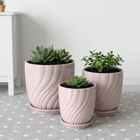 Jardinière Cylindrique Minimaliste en Céramique – Options de Couleurs Personnalisables – Pot de Plante Moderne pour Jardin, Sol, Maison, Patio, Hôtel