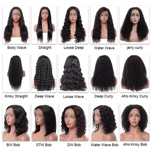 Wholesale Brazilian 13x6 HD Lace Wig Human Hair Transparent Lace Front Wig Deep Wave 13*4 HD Swiss Lace Frontal Wigs