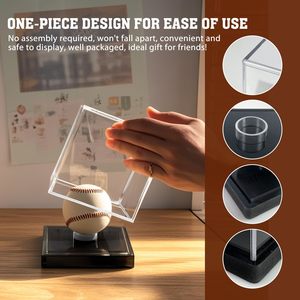 Hiện đại rõ ràng <span class=keywords><strong>Acrylic</strong></span> Bóng Chày hiển thị trường hợp Cube đứng hộp cho ký quả bóng đáng nhớ hiển thị chủ - Product Image 6
