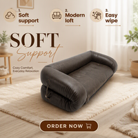 Huibolin Wohnzimmermöbel Einfaches und Praktisches Schlafsofa Ausziehbares Ledersofa