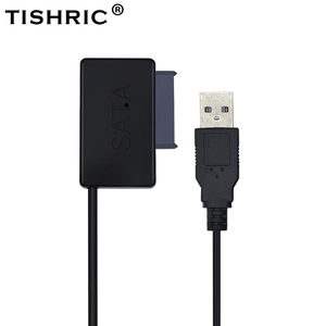 TISHRIC Molex Sata 7+6 To Usb 2.0 Adapter Cable Case Hdd Ssd Dvd Converter External Laptop Hard Drive Disk Optical Drive Adaptor