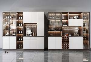 Modern Luxury MDF Wood <b>Sideboard</b> Cabinet for Home <b>Kitchen</b> Living Room Hotel Dining Room Home Bar with Storage Features - Product Image 4