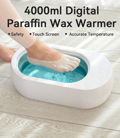 OEM ODM 4000ml Paraffin wachs maschine mit großem Volumen Genaue Temperatur Digitaler Paraffin bad wachs heizungs wärmer für Hand und Füße