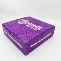 Boîtes d'emballage pour gâteaux au brownie personnalisées, bon marché, en matériaux recyclés, transparentes, avec laminage mat et gaufrage pour contenants cadeaux alimentaires
