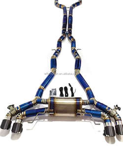 Tubo de Escape de Titanio A-HPF con Acabado Espejo para M5 F90 G90 <span class=keywords><strong>M8</strong></span> <span class=keywords><strong>M850i</strong></span> 4.4T 2018-2023, Sistema de Escape Catback Valvetronic OEM - Product Image 5