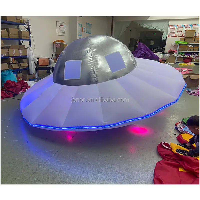 Aangepaste Led Licht Opblaasbare Alien Ruimteschip Opblaasbare Ufo Model Voor Thema Partij Decoratie