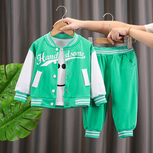 Ensemble d'uniformes de baseball décontractés de <span class=keywords><strong>style</strong></span> coréen pour garçons tenue 2 pièces pour le printemps et l'automne pour les tout-petits et les enfants de 1 à 5 ans - Product Image 6