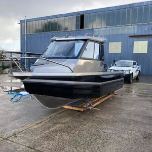 <span class=keywords><strong>Barco</strong></span> de pesca de aluminio con casco de pontón profundo y cabina abierta, fácil de fabricar, <span class=keywords><strong>6m</strong></span>, venta directa de fábrica - Product Image 1