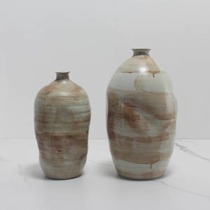 देहाती हस्तनिर्मित पर्यावरण के अनुकूल सिरेमिक पेंट वेडिंग वेज़ टेबलटॉप सजावट के लिए सफेद vases - Product Image 5