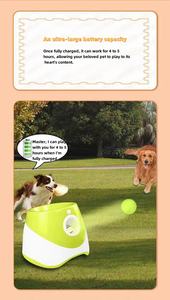 Pelontar Bola Otomatis untuk Hewan Peliharaan, Mainan Interaktif dengan Bola Tenis, Aksesoris Hewan Peliharaan, Mesin Pelempar Bola untuk Anjing - Product Image 5