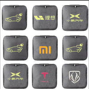 Sac de rangement pour câble de recharge de véhicule électrique, étui de voyage cylindrique noir portable pour le rangement du chargeur EV - Product Image 2