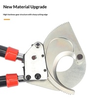 Gunting Pemotong Kabel Tipe Ratchet J40/J52 Tang Pemotong Kabel Baja Berlapis Tembaga-Aluminium Universal
