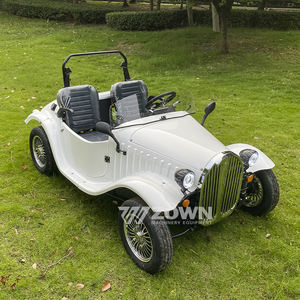 Lusso classico antico retrò auto bianca 2 posti Golf Cart popolare nuovo di zecca con motore speciale di trasporto - Product Image 2