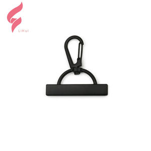 Lihui Hardware Mosquetón de aleación personalizado con anilla en D, gancho giratorio para llavero, ecológico, sin plomo, sin níquel, para bolsos de alta calidad - Product Image 2