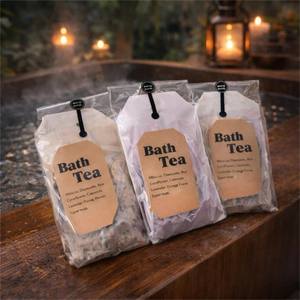 Sachets de thé de bain <span class=keywords><strong>bio</strong></span> S&Soak avec sels de la mer Morte et de l'Himalaya, <span class=keywords><strong>sel</strong></span> <span class=keywords><strong>d</strong></span>'<span class=keywords><strong>Epsom</strong></span>, jasmin, rose - Soin relaxant du corps et des pieds, expérience de spa naturelle - Product Image 3