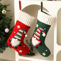Meilleures ventes : Décoration de Noël en forme de chaussette, Rudolph sans visage en peluche, sac cadeau de Noël, ornements à suspendre pour sapin de Noël