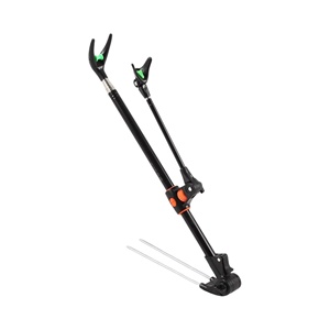Support de canne à pêche télescopique en acier inoxydable de 2,1 m avec rotation à 180 degrés, support de canne à pêche réglable pour la pêche au sol - Product Image 1