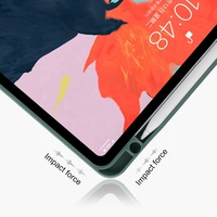 Vente Chaude pour iPad 11e Génération Air 5 11 13 Pouces Pro 13 Pouces Étui en Silicone TPU avec Support et Porte-Crayon