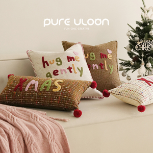 Fodera per cuscino natalizio di design ricamata, federa decorativa per cuscino natalizio, decorazioni per la casa, forniture per hotel - Product Image 4
