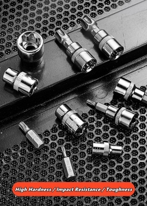 Juego Profesional de 34 Piezas de Llaves de Estrella Torx y E-Torx, con Puntas Macho/Hembra de 1/4", 3/8" y 1/2", con Estuche para Herramientas - Product Image 6