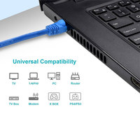 2m 3M 5M RJ45 LAN Flat Cat 6 Cable de red Ethernet UTP FTP SFTP Cable Cat5e Cat6 Cable de conexión Cables de comunicación