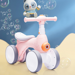 <span class=keywords><strong>Meilleure</strong></span> vente de trottinette pour enfants, poussette à 4 roues, trotteur avec musique, sifflet de Bibi, bicyclette d'équilibre avec vélo à bulles - Product Image 4