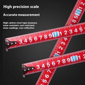 स्टील टेप माप 3 मीटर 5 मीटर 7.5 मीटर 3.5 मीटर 5.5 8 मीटर 10 मीटर अनुकूलन योग्य रंग, स्ट्रैप्स और लोगो फुट इंच डबल-पक्षीय स्केल सेंटीमीटर - Product Image 3