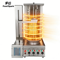 Machine à découper la viande en acier inoxydable pour barbecue, grilles du Moyen-Orient, rôtissoire à poulet, robot de découpe automatique pour shawarma et kebab