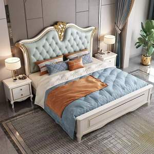 2026 nuovissimo <span class=keywords><strong>letto</strong></span> King Queen in <span class=keywords><strong>legno</strong></span> massello intagliato morbido testiera per camera da <span class=keywords><strong>letto</strong></span> mobili in <span class=keywords><strong>legno</strong></span> stile europeo <span class=keywords><strong>letto</strong></span> con <span class=keywords><strong>testata</strong></span> curva - Product Image 4