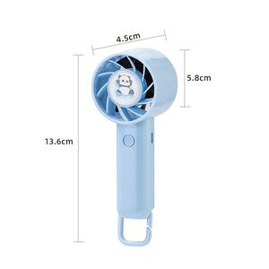 พัดลมมือถือพกพาสะดวก น้ำหนักเบา ชาร์จ USB ได้ เหมาะสำหรับใช้ในบ้าน สำนักงาน เดินทาง และกิจกรรมกลางแจ้ง - Product Image 2