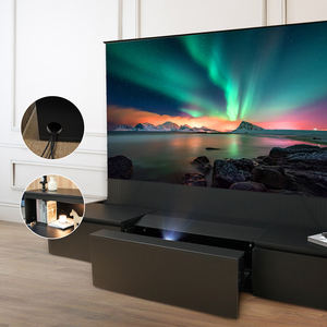 [OEM/ODM] NP плоская упаковка моторизованный лазерный ТВ шкаф прецизионный захватывающий опыт Роскошный домашний кинотеатр проектор ТВ шкаф - Product Image 2