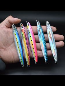 Señuelos de pesca de placa metálica de plomo <span class=keywords><strong>para</strong></span> jigging, impresos en 3D, de acción rápida y hundimiento rápido, <span class=keywords><strong>para</strong></span> marlín y macarela, <span class=keywords><strong>para</strong></span> río - Product Image 3