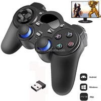 Control Inalámbrico 2.4G para Gamepad con Motor de Vibración y Convertidor OTG para Tablet, Smart TV Box