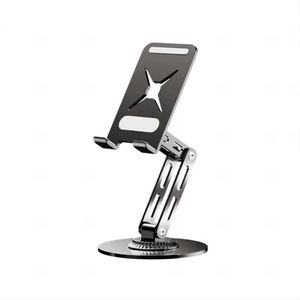 Adjustable Metal Desktop Phone Stand Stretchable Multifunctional <b>Tablet</b> <b>Holder</b> Rotating Foldable Design Dashboard - Product Image 1