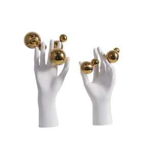 Meuble TV de luxe moderne en résine, perles artisanales, sculpture de palmier pour table basse, artisanat décoratif dans le salon - Product Image 1