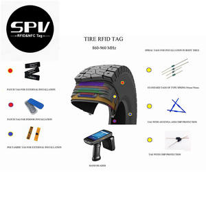 Pasivo 860-960MHz Monza R6 Long Range UHF RFID Truck Tire Patch Tag Sticker - Product Image 2