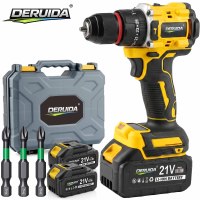 Taladro Inalámbrico DURUIDA de Alta Calidad, 21v, con Batería de Litio, Kit de Herramientas Eléctricas, Mini Taladro Multifunción, Taladros de Demolición