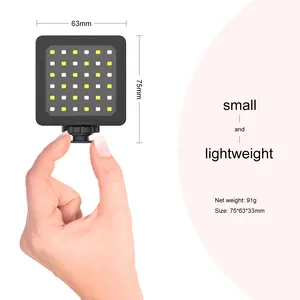 FLASHOOT CL-36 मिनी भरने एलईडी प्रकाश मोबाइल फोन लाइव नरम प्रकाश दोहरी-रंग तापमान पोर्टेबल कैमरा vlog हाथ में फोटोग्राफी
