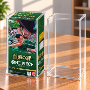 Estuche de exhibición de acrílico con tapa magnética para <span class=keywords><strong>One</strong></span> <span class=keywords><strong>Piece</strong></span> Card Game EB-03 Heroines Edition Extra Booster Box, 5 mm de grosor, protección UV - Product Image 3