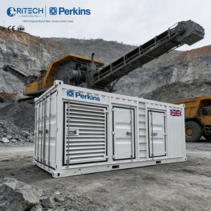 리테크 공장 컨테이너형 퍼킨스 엔진 1000kva 700kva 500kva 전력 전기 백업 산업용 대형 디젤 발전기 - Product Image 1
