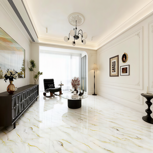 Vente flash : Carreaux de sol en porcelaine brillante bleu ciel 600x600, antidérapants, pour salle de concert et restaurant - Product Image 3