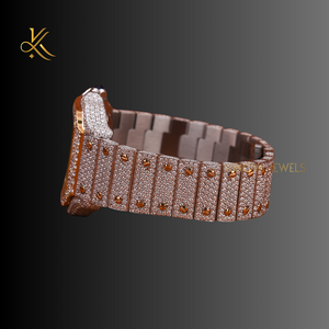 Montre de luxe en moissanite pour homme, fabrication haut de gamme, élégante montre conçue pour le style et la sophistication - Product Image 3