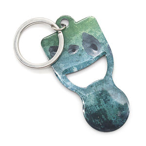 Porte-clés porte-clés en métal à impression couleur - Product Image 3