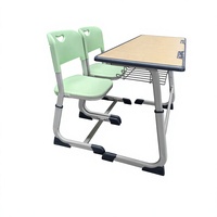 Ensemble de table et chaise de classe scolaire de haute qualité, réglable en hauteur, mobilier scolaire en bois, mobilier commercial