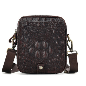 Sac bandoulière en cuir véritable pour homme Dujiang, motif crocodile, multifonctionnel, pour un usage quotidien - Product Image 5