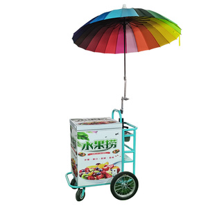 รถเข็นเจลาโต้ รถเข็นไอศกรีมแข็ง รถเข็นไอศกรีมมีล้อ - Product Image 2