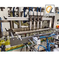 Machine de remplissage MTW haute viscosité beurre d'arachide crème Matcha sauce au chocolat pâte de tomate pompe à rotor 4 têtes