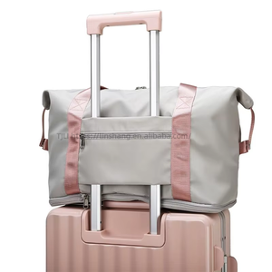 Sac de voyage pliable personnalisé avec logo, sac de yoga et de fitness pour femme, grande capacité, sac de sport imperméable, sac fourre-tout pour femme Tanjing - Product Image 3