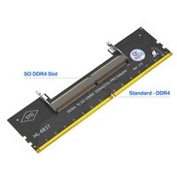 Kartu Adaptor SO-DIMM Laptop DDR4 ke DIMM Desktop HL-6837 Ver3.0 Konverter Adaptor RAM Frekuensi Tinggi Notebook DDR4 ke DDR4